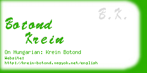 botond krein business card